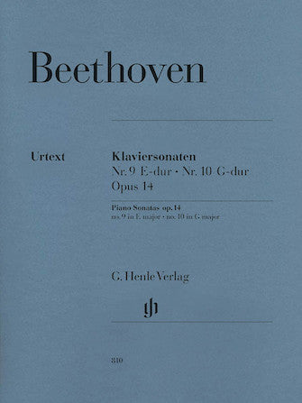 Beethoven Piano Sonatas Opus 14 - No 9 in E major and No 10 in G major