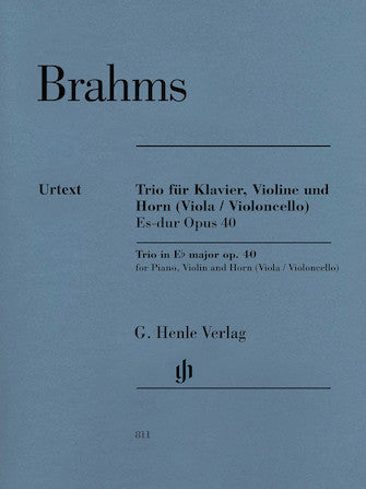 Brahms Horn Trio in E flat major Opus 40