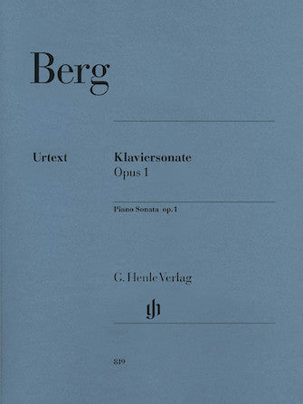Berg Piano Sonata Opus 1