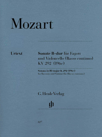 Mozart Sonata in B flat Major K292 (196c)