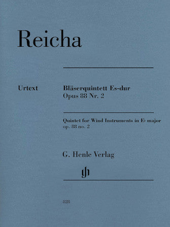 Reicha Quintet for Wind Instruments in E flat major Opus 88 No 2
