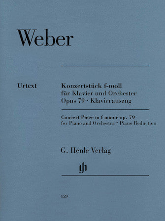 Weber Concert Piece for Piano and Orchestra in F minor, Op. 79 2 pianos 4 hands