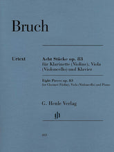 Bruch 8 Pieces for Clarinet (or Violin), Viola (or Cello) and Piano Opus 83