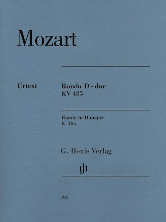 Mozart Rondo in D major K485