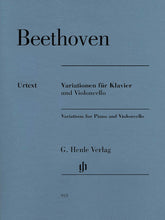Beethoven Variations for Piano and Violoncello