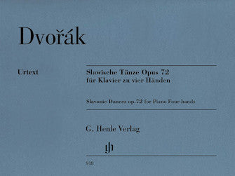 Dvořák: Slavonic Dances, Opus 72 for Piano Four-Hands