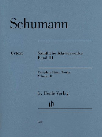 Schumann Complete Piano Works Volume 3
