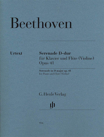 Beethoven Serenade Opus 41 for Piano and Flute (or Violin)