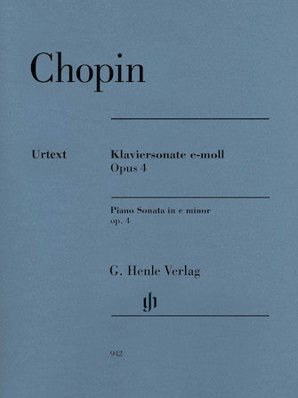 Chopin Piano Sonata in C Minor, Op. 4