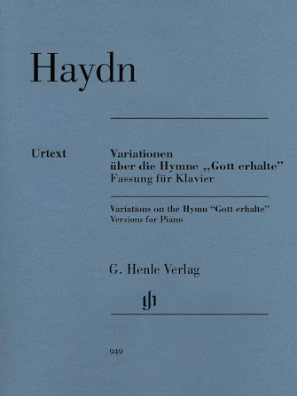 Haydn Variations on the Hymn Gott erhalte piano revised