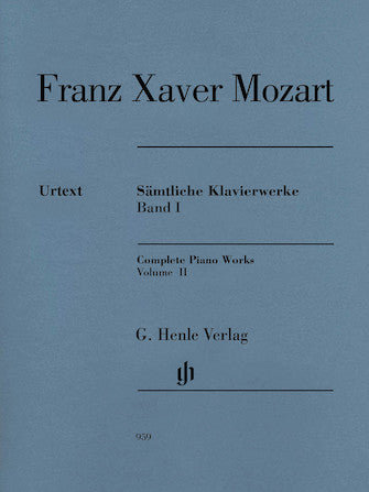 Francis Xaver Mozart Complete Piano Works, Volume 2