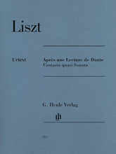 Liszt Apres Une Lecture De Dante - Fantasia Quasi Sonata