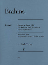 Brahms Clarinet Sonata Arr. Viola Op. 120 Nos. 1-2