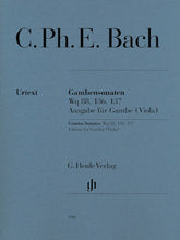 C.P.E. Bach Gamba Sonatas Wq 88, 136, 137