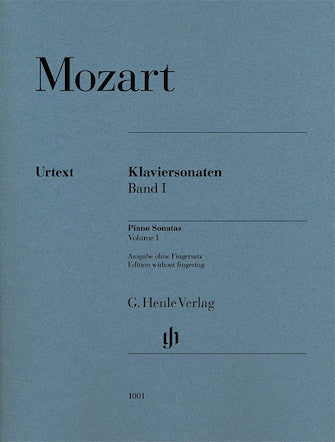 Mozart Piano Sonatas Volume 1 (edition without fingering)