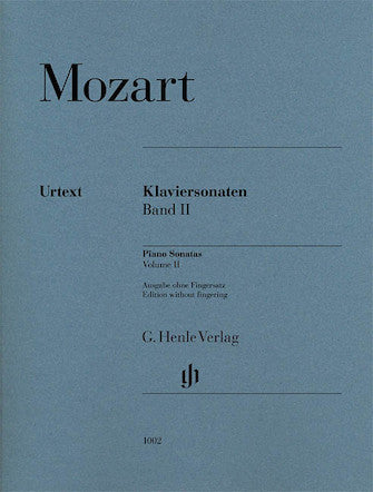 Mozart Piano Sonatas Volume 2 (edition without fingering)