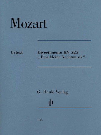 Mozart Divertimento A Little Night Music K525 String Quartet W/ Basso Parts (quintet)
