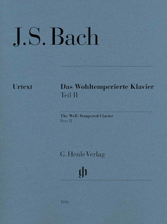 Bach Well-Tempered Clavier BWV 870-893 Part 2 (No Fingering)