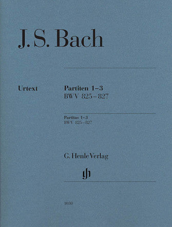 Bach Partitas 1-3 BWV 825-827 (edition without fingering) O/P