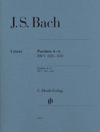 Bach Partitas 4-6 BWV 828-830 (No fingering) DISCONTINUED