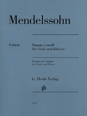 Mendelssohn Viola Sonata in C Minor