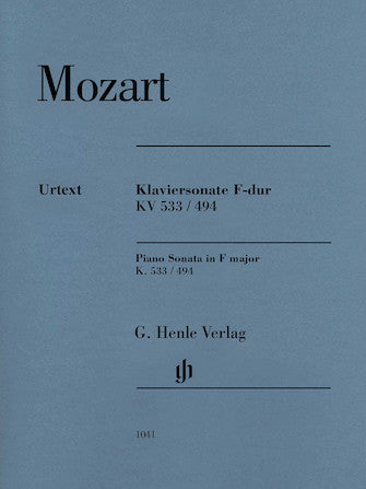 Mozart Piano Sonata in F Major K533/494