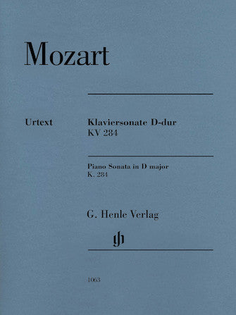 Mozart Piano Sonata D Major K284 (205b) For Piano Solo