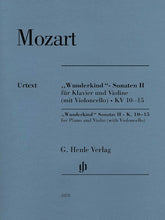 Mozart Mozart Wunderkind Sonatas Volume 2 K 10-15