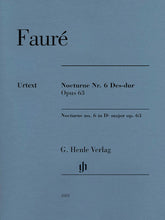 Faure Nocturne No 6 in D flat major Opus 63