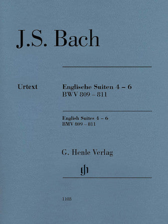 Bach English Suites 4-6 BWV 809-811