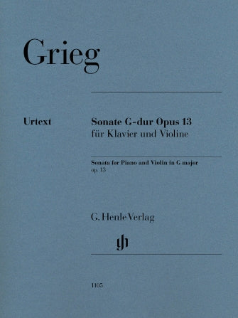 Grieg Violin Sonata G Major Op. 13 Violin and Piano