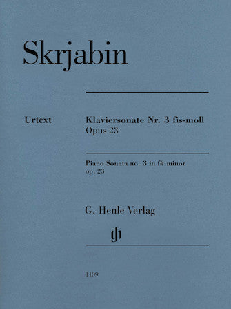 Scriabin Piano Sonata No 3 in F sharp minor Opus 23