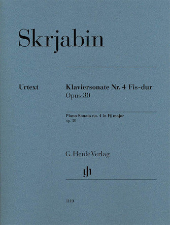 Scriabin Piano Sonata No 4 in F sharp major Opus 30