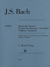 Bach Italian Concerto, French Overture, Four Duets, Goldberg Variations Edition Without Fingering