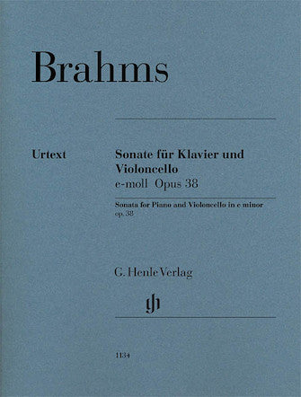 Brahms Violoncello Sonata in E minor Opus 38