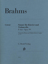 Brahms Sonata for Piano and Violoncello in F major Opus 99