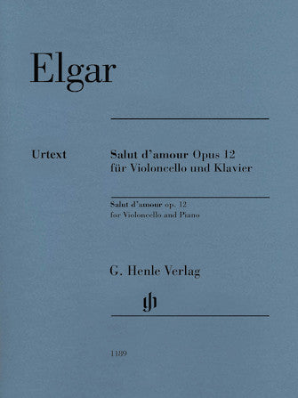 Elgar: Salut d'amour Op. 12 for Cello and Piano