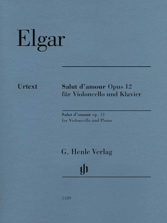 Elgar Salut d'amour Op. 12 Cello and Piano