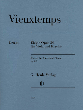 Vieuxtemps Élégie Opus 30 for Viola and Piano
