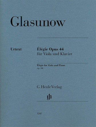 Glazunov: Elegie Op. 44 for Viola and Piano