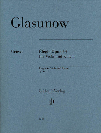 Glazunov Elegie Opus 44 for Viola and Piano