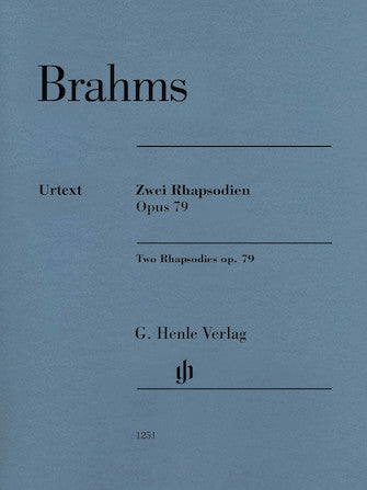 Brahms Two Rhapsodies Opus 79
