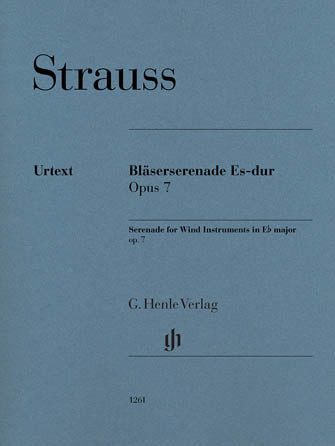 Strauss Serenade for Wind Instruments in E-flat Major, Op. 7 Set of Parts
