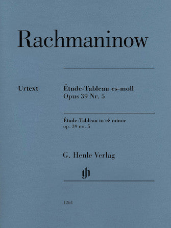 Rachmaninoff Étude-Tableau in E-flat minor, Op. 39 No. 5