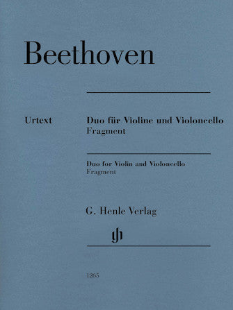 Clearance: Beethoven Duo for Violin and Violoncello (Fragment)