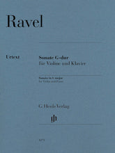 Ravel Violin Sonata In G Major