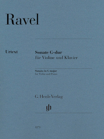 Ravel Violin Sonata In G Major