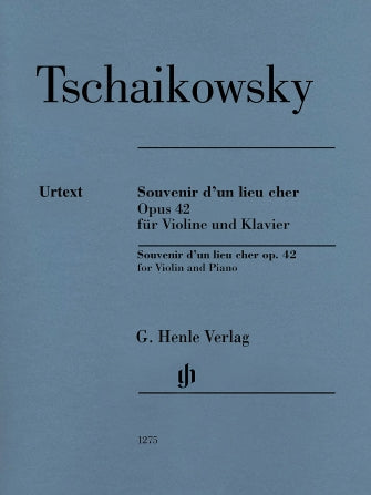 Tchaikovsky Souvenir D'un Lieu Cher Op 42. Violin and Piano