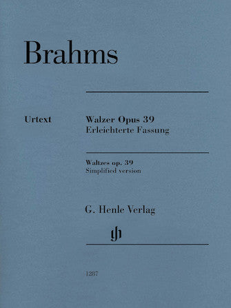 Brahms Waltzes Op. 39 Simplified Arrangement by Brahms