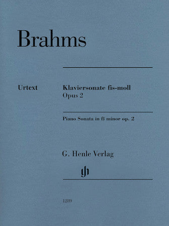 Brahms Piano Sonata in F-Sharp Minor, Op. 2